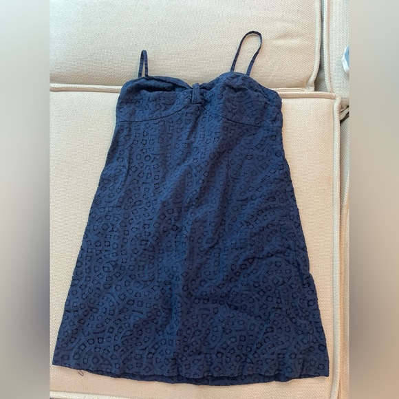 Lilly Pulitzer Navy Blue Karina Lace Mini Dress - Picture 4 of 11